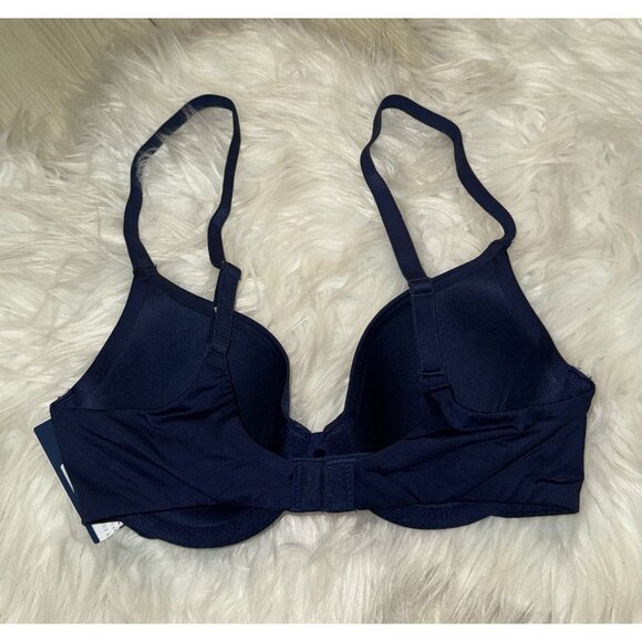 Gap Body Everyday T-Shirt Bra Lined Underwire Womens 32B Blue New Nwt - Picture 4 of 6